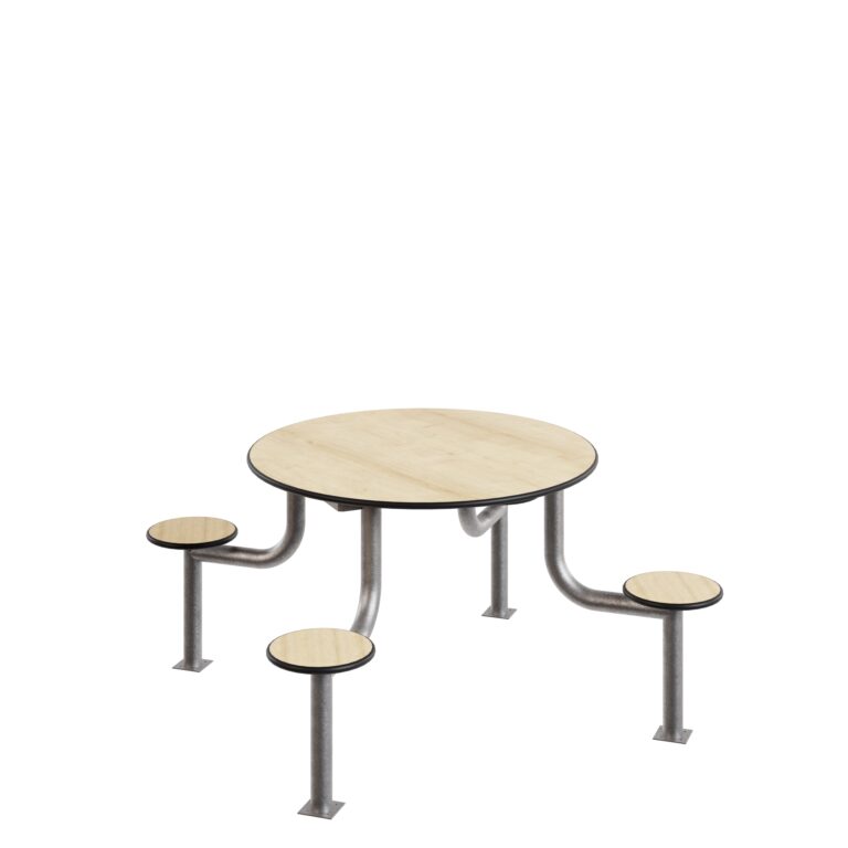 Ronde RVS tafel voor binnen en buiten